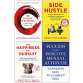 Side Hustle, The Happiness of Pursuit, The Courage To Be Disliked & Success through a Positive Mental Attitude 4 Books Collection Set
