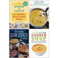 Bored of Lunch [Hardcover], Soups for Your Slow Cooker, The Healthy Slow Cooker Cookbook, The Skinny Slow Cooker Soup Recipe Book 4 Books Collection Set