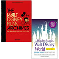 The Walt Disney Film Archives The Animated Movies 1921-1968 By Daniel Kothenschulte and The Hidden Magic of Walt Disney World By Susan Veness 2 Books Collection Set