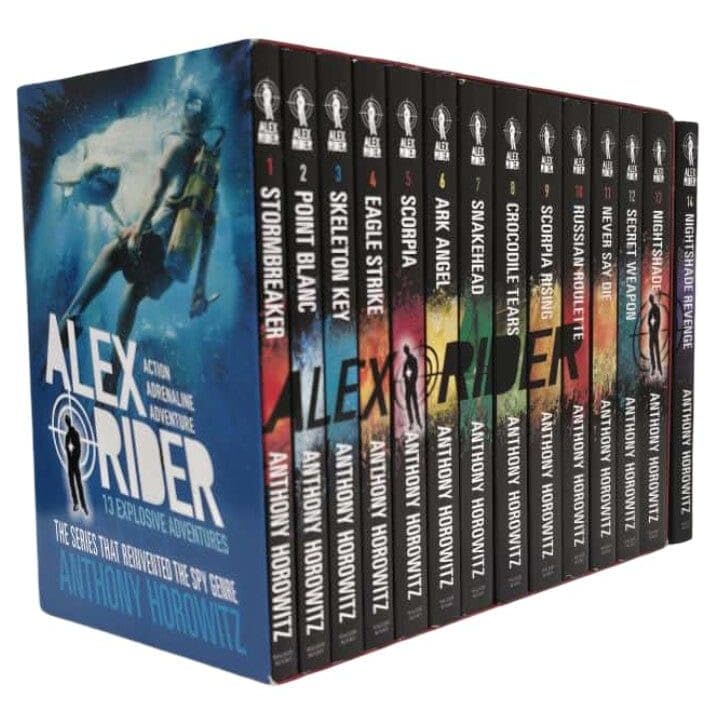 Alex Rider The Complete Missions by Anthony Horowitz 14 Books Collection Set (Stormbreaker, Point Blanc, Skeleton Key & More)