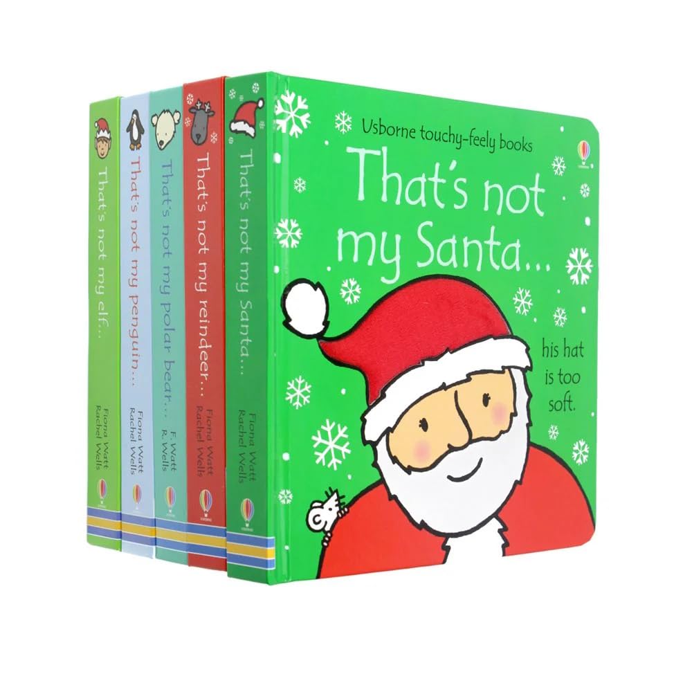 Usborne Thats Not My Christmas 5 Books Collection Set By Fiona Watt (Touchy-Feely Board Books)