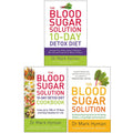 Mark Hyman Collection 3 Books Set (The Blood Sugar Solution 10-Day Detox Diet, The Blood Sugar Solution 10-Day Detox Diet Cookbook and The Blood Sugar Solution)