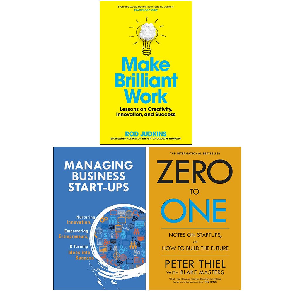 Make Brilliant Work, Managing Business Start-Ups & Zero to One 3 Books Collection Set