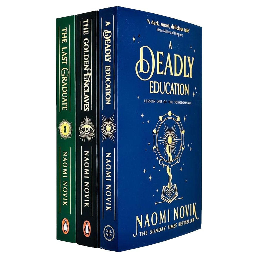 Scholomance Series Collection 3 Books Set By Naomi Novik(A Deadly Education, The Last Graduate, The Golden Enclaves)