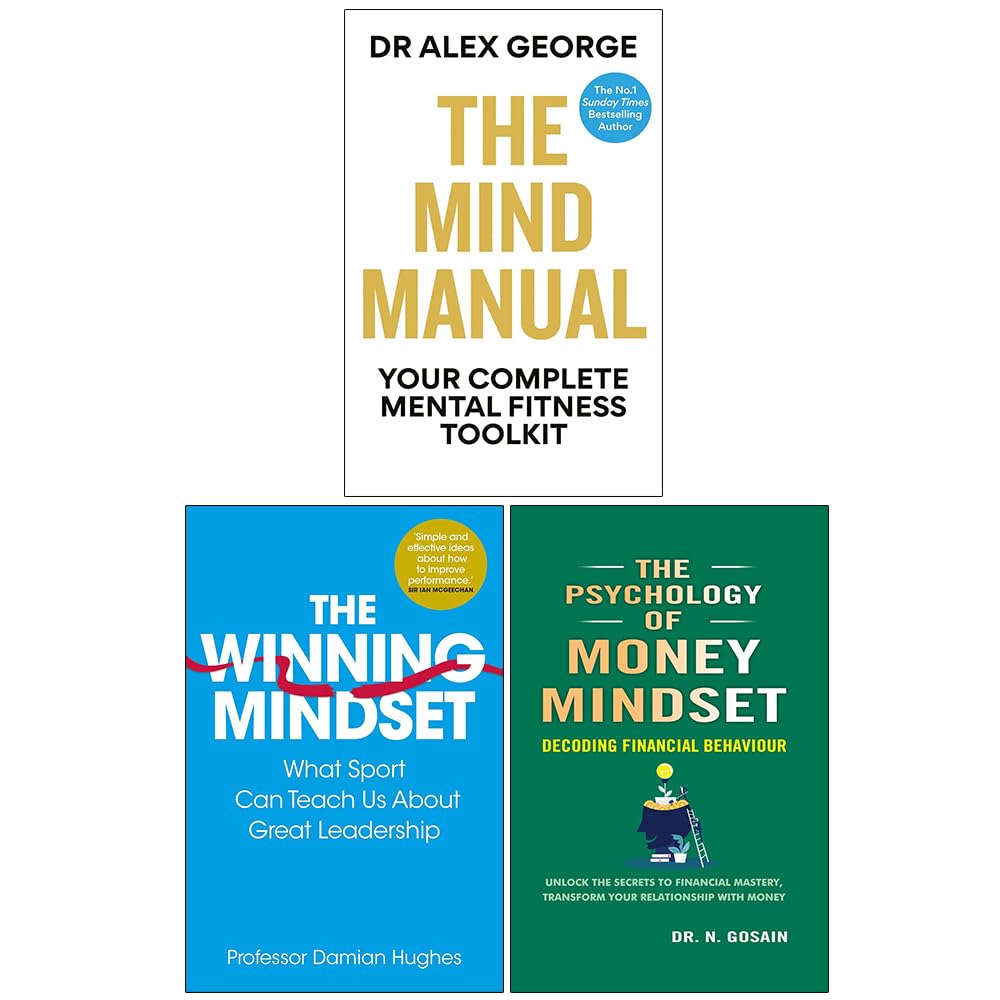 Mind Manual, Winning Mindset,Psychology of Money Mindset 3 Books Collection Set