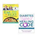 The Hairy Bikers Eat to Beat Type 2 Diabetes, Diabetes Type 2 Healing Code 2 Books Collection Set