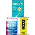 Blue Ocean Shift, How to Make a Billion in Nine Steps(HB) and The One Goal 3 Books Collection Set
