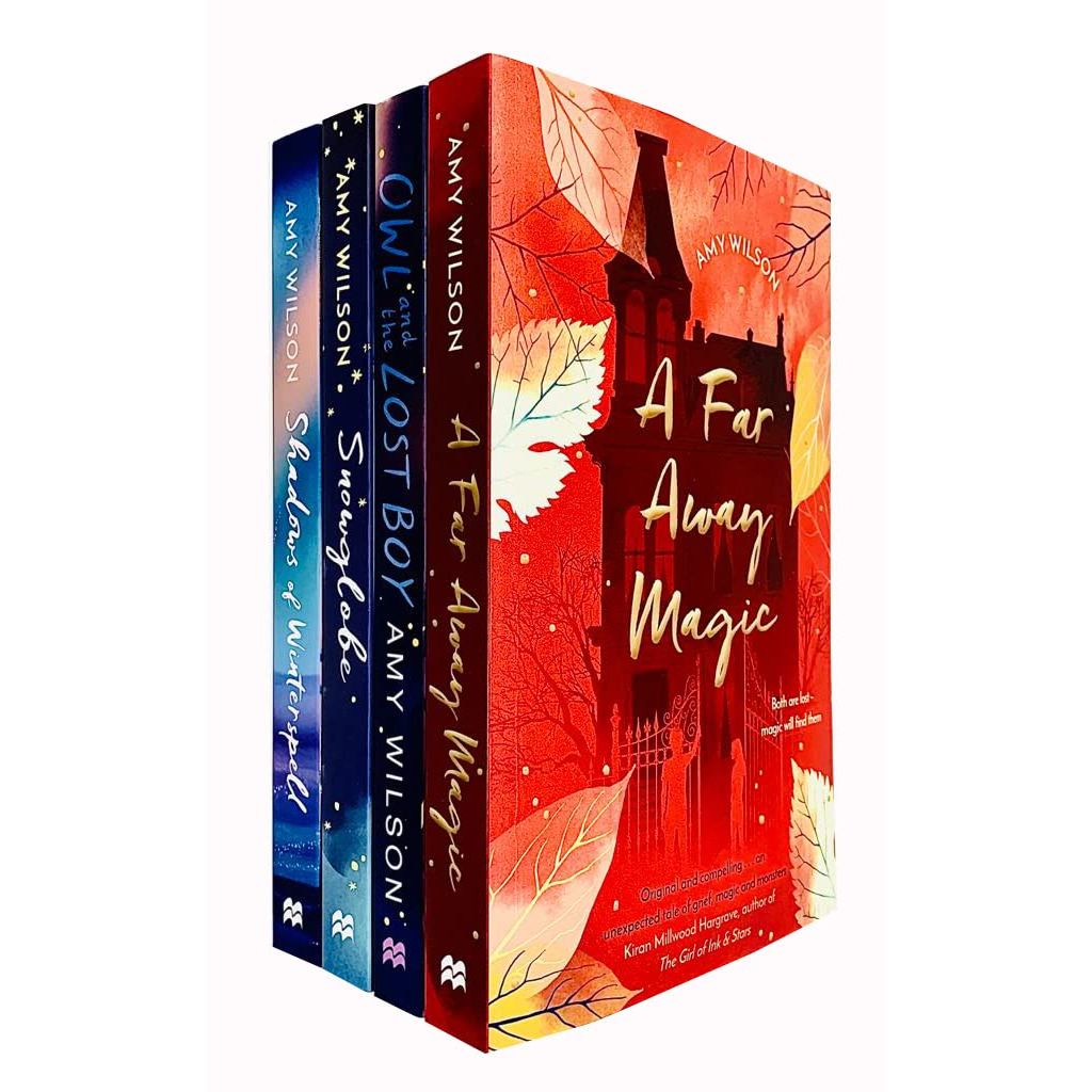 Amy Wilson Collection 4 Books Set (Shadows of Winterspell, Snowglobe, Owl and the Lost Boy and A Far Away Magic)