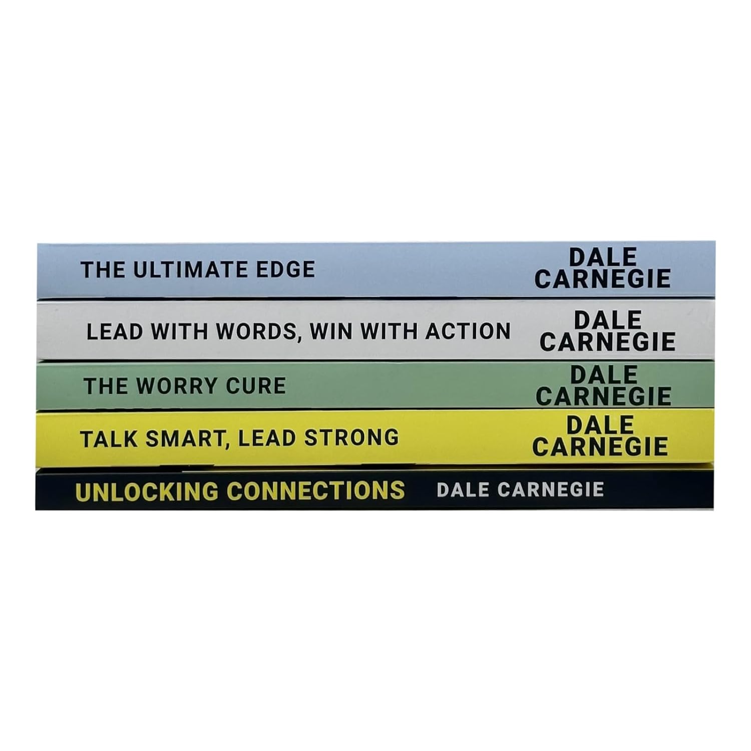 Dale Carnegie 5 Books Collection Set (Unlocking Connections, Talk Smart Lead Strong, The Worry Cure)