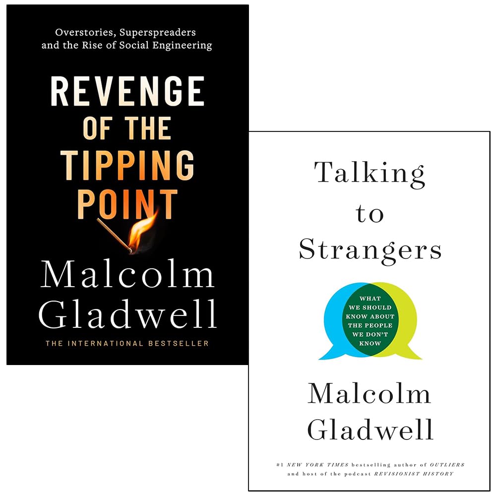 Malcolm Gladwell 2 Books Collection Set (Revenge of the Tipping Point and Talking to Strangers)