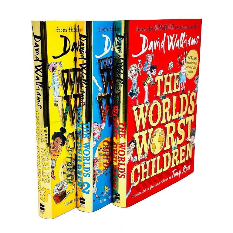 David Walliams Worlds Worst Children Collection 3 Books Set (The Worlds Worst Children 1, 2 & 3)