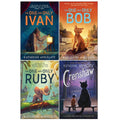 Katherine Applegate Collection 4 Books Set (Crenshaw, The One and Only Ivan, The One and Only Bob, The One and Only Ruby)