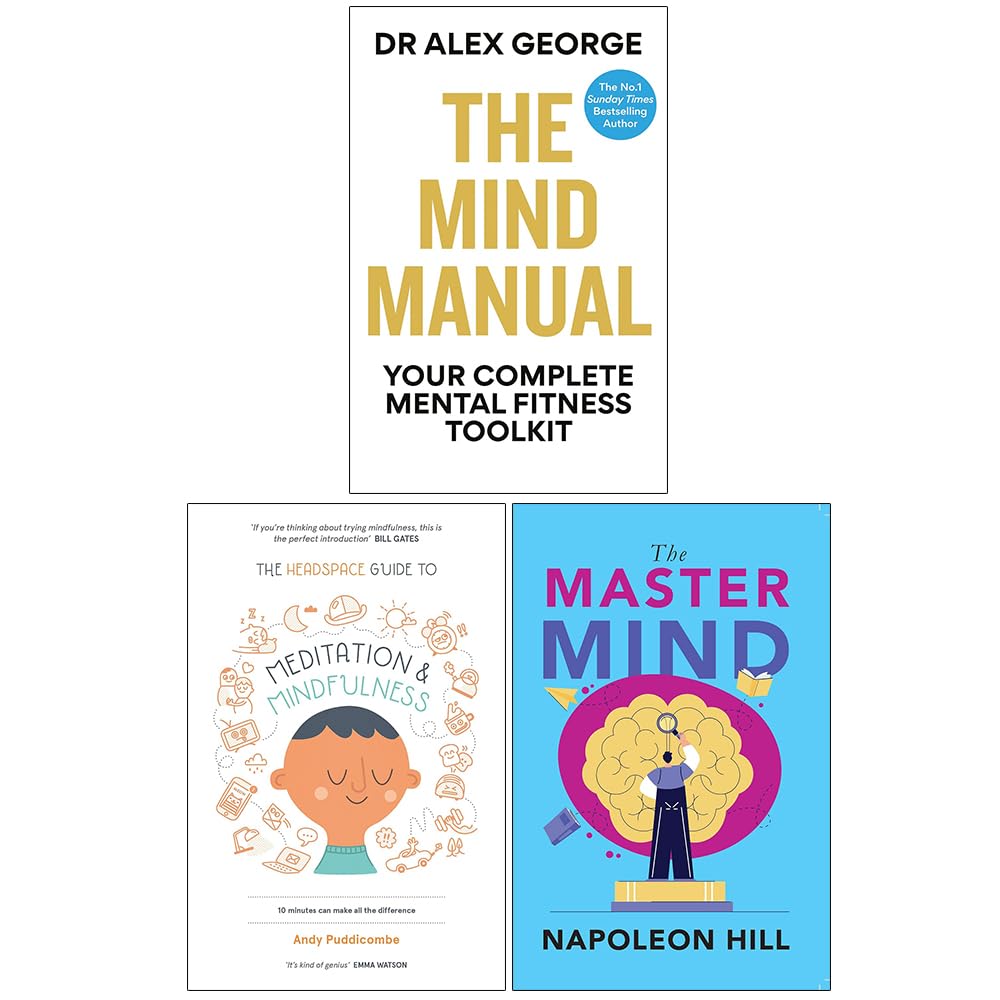 Master Mind, Headspace Guide to Mindfulness ,Mind Manual 3 Books Collection Set