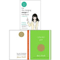 Grehge lection 3 Books Set (The Life-Changing Manga of Tidying Up, The Life-Changing Magic of Tidying, Spark Joy)