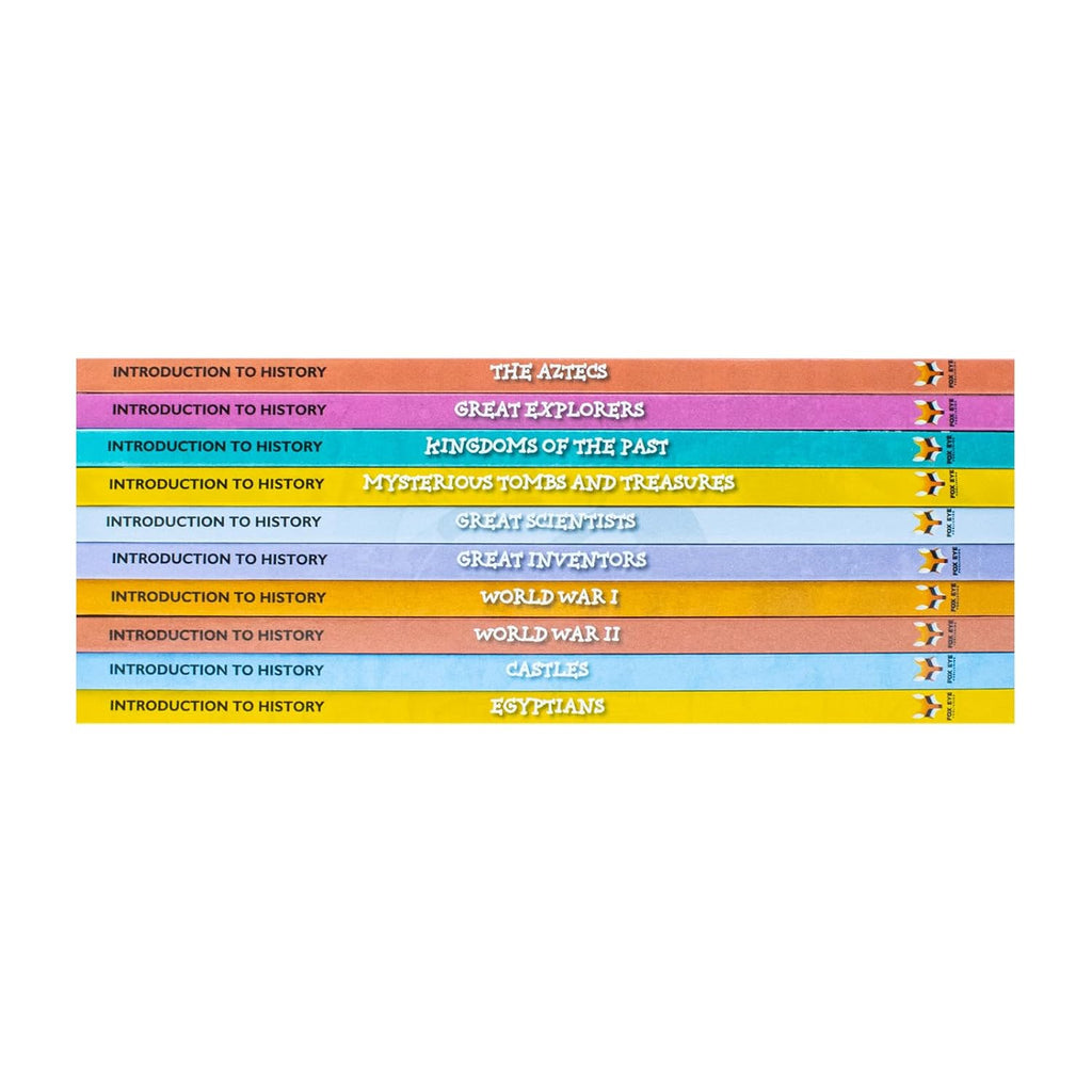 Children Introduction To History For Beginners (Series 2) 10 Hardback Book Collection Set (The Aztecs, Castles, Egyptians, Great Explorers)