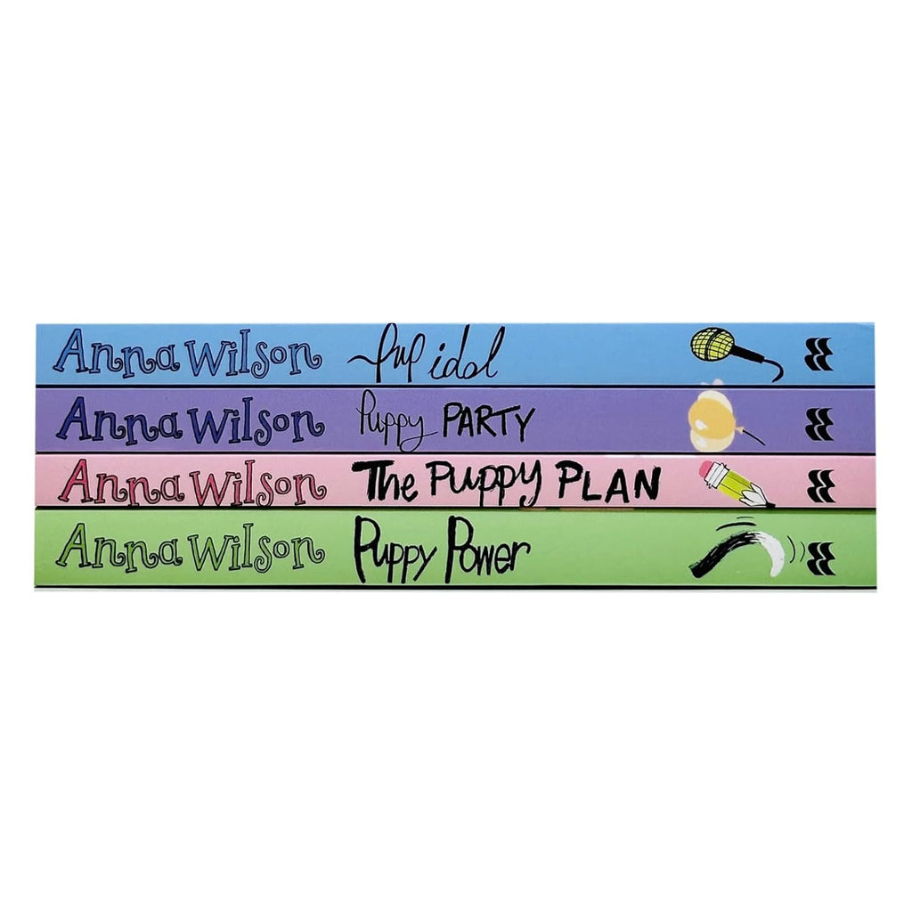 Anna Wilson Top of the Pups Collection 4 Books Set (Puppy Power, The Puppy Plan, Puppy Party and Pup Idol)