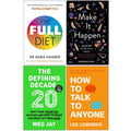 The Full Diet, Make It Happen, The Defining Decade, How to Talk to Anyone 4 Books Collection Set