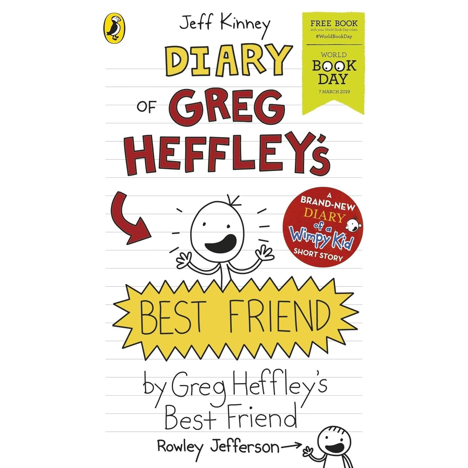 Diary of a Wimpy Kid: Books (18–20) Greg Heffley’s Best Friend 4 Books Collection Set(Jeff Kinney) (No Brainer, Hot Mess, Partypooper)