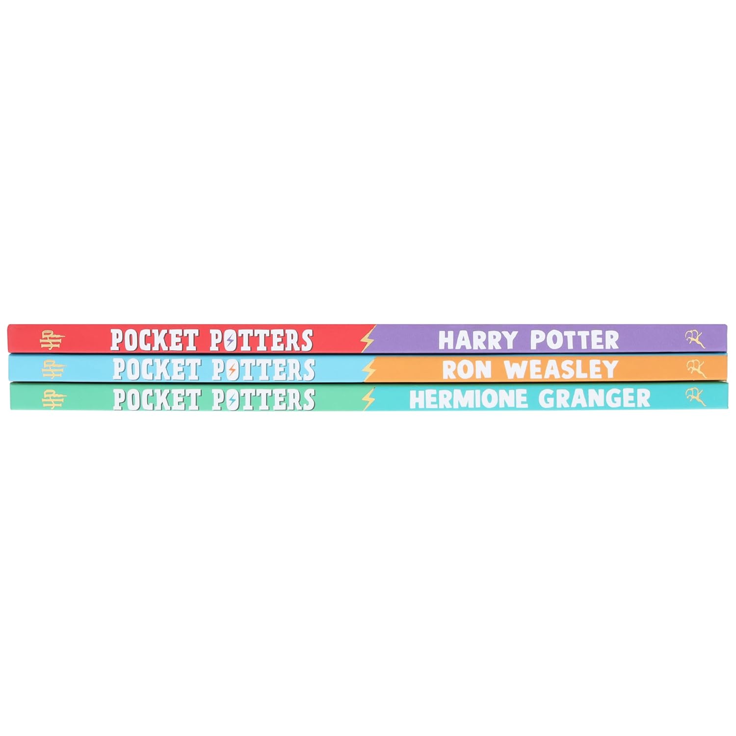 Harry Potter: Pocket Potters by J.K. Rowling Illustrated 3 Books Collection Set (Harry Potter, Ron Weasley & Hermione Granger)