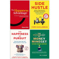 Side Hustle, The Happiness of Pursuit, The Happiness Advantage and The Psychology of Money Mindset 4 Books Collection Set