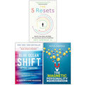 The 5 Resets, Blue Ocean Shift and The Magnetic Personality 3 Books Collection Set