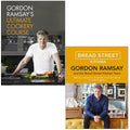 Gordon Ramsay's Ultimate Cookery Course and Gordon Ramsay Bread Street Kitchen By Gordon Ramsay 2 Books Collection Set