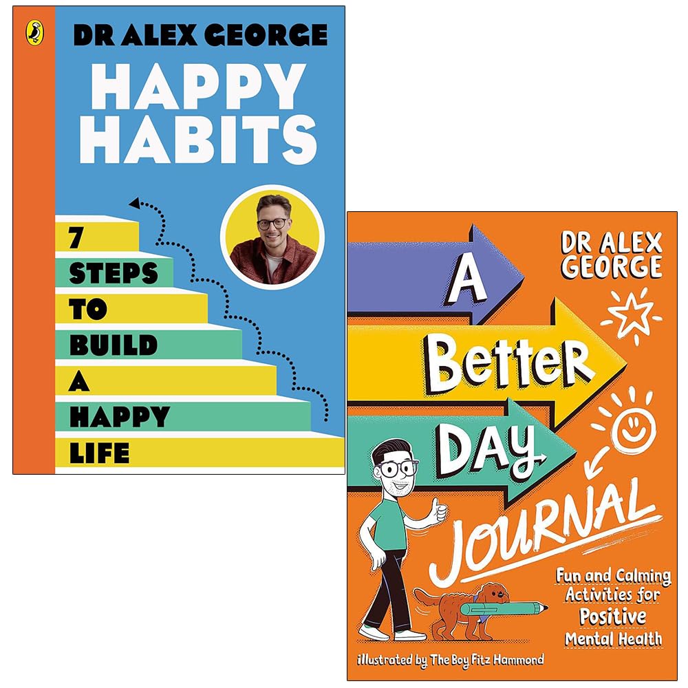 Dr Alex George Collection 2 Books Set (Happy Habits and A Better Day Journal)