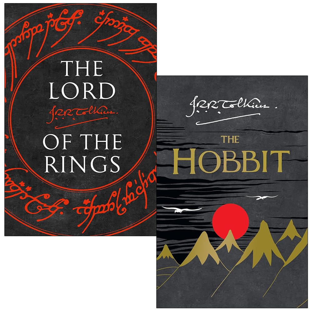 J. R. R. Tolkien 2 Books Collection Set (The Hobbit & The Lord of The Rings)
