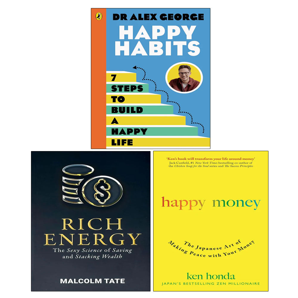 Happy Money, Happy Habits, RICH ENERGY 3 Books Collection Set