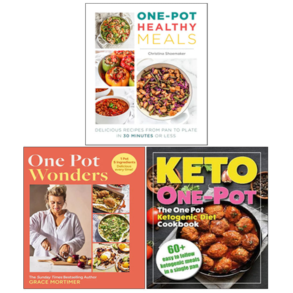 One Pot Wonders(HB), One Pot Healthy Meals, The One Pot Ketogenic Diet Cookbook 3 Books Collection Set