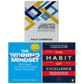 The Winning Mindset, Lead With Words Win With Action, The Habit of Excellence 3 Books Collection Set