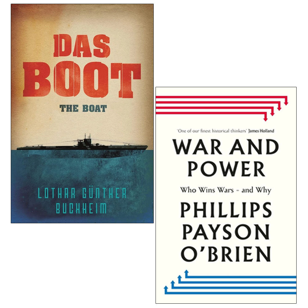 War and Power by Phillips Payson O'Brien(HB), Das Boot The Boat 2 Books Collection Set