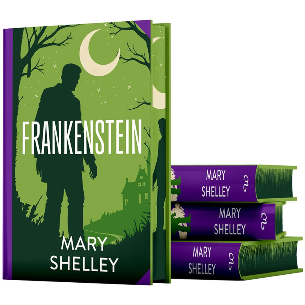 Frankenstein by Mary Shelley (Classics Sprayed Edge Premium  Edition)