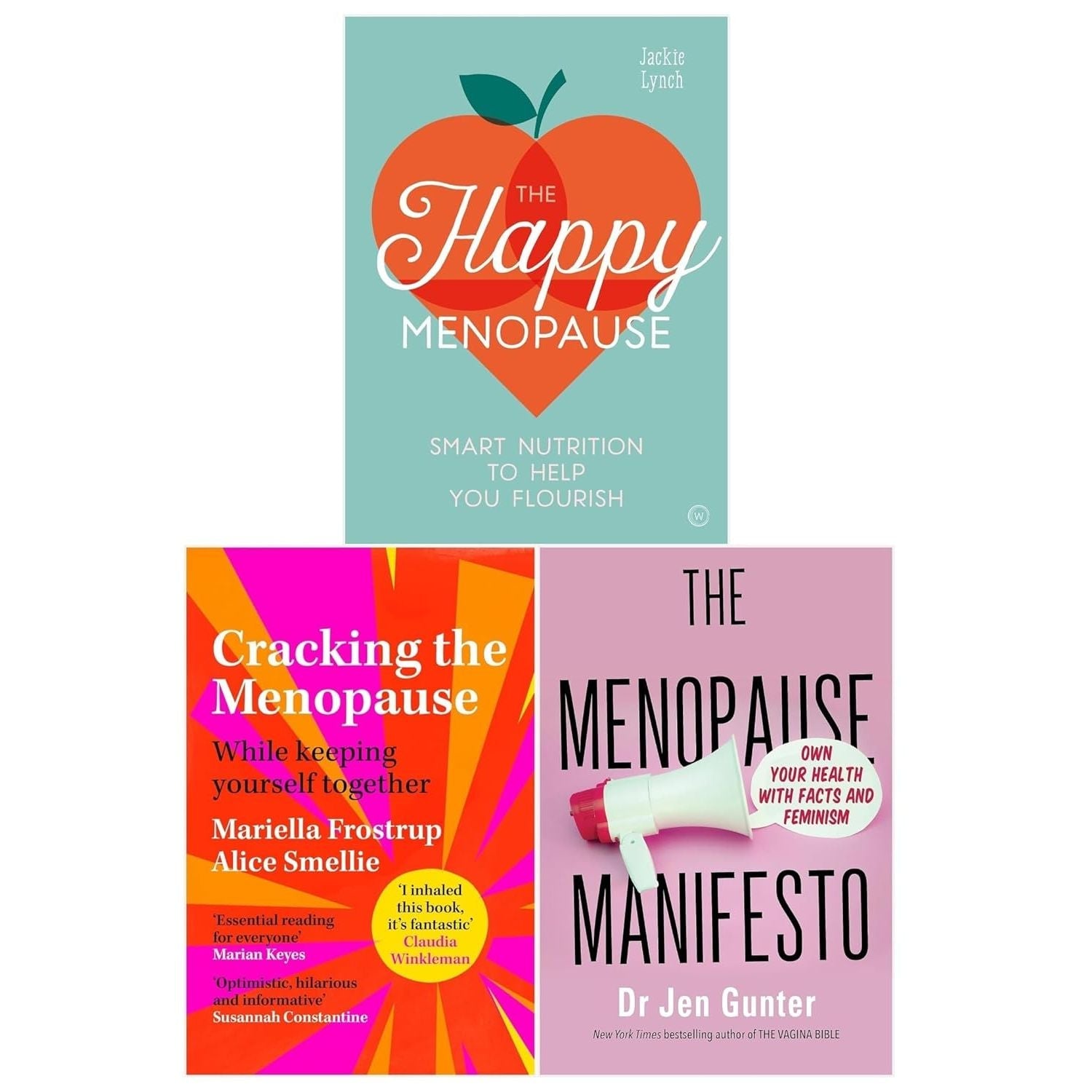 Menopause Manifesto, Cracking the Menopause and The Happy Menopause 3 Books Collection Set