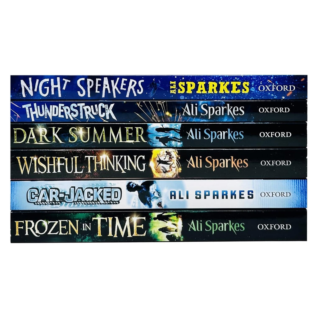 Ali Sparkes 6 Books Collection Set (Frozen in Time, Car-Jacked, Wishful Thinking, Dark Summer, Thunderstruck and Night Speakers)
