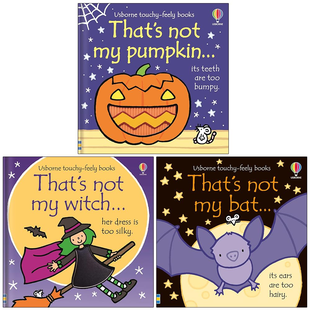 That's not my Series 3 Books Collection Set By Fiona Watt (That's Not My Pumpkin, That's not my Witch and That's not my bat…)