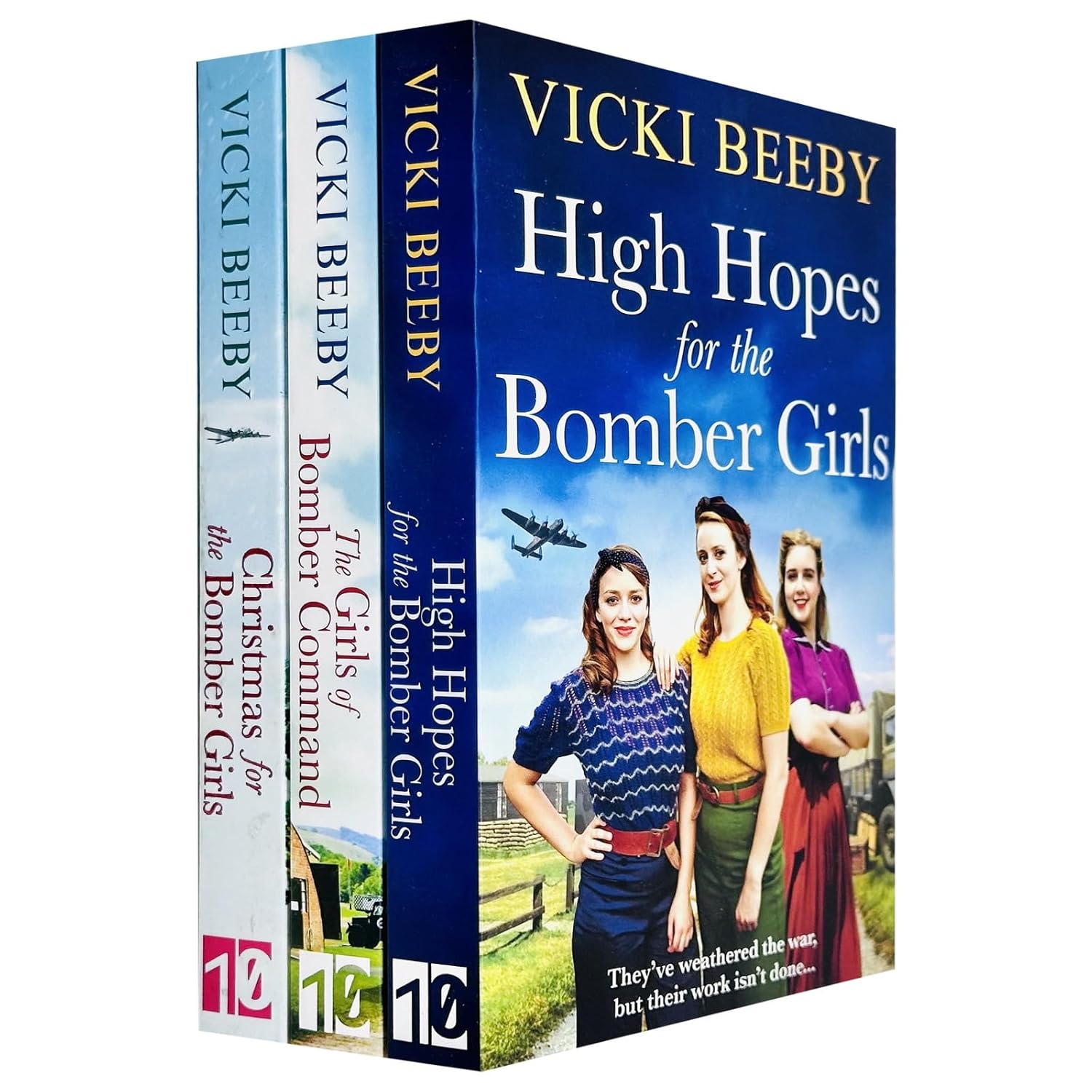 Bomber Command Girls Series 3 Books Collection Set By Vicki Beeby (Christmas for the Bomber Girls, The Girls of Bomber Command and High Hopes for the Bomber Girls)