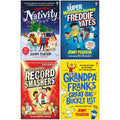 Jenny Pearson Collection 4 Books Set (Operation Nativity [], The Super-Miraculous Journey of Freddie Yates, The Incredible Record Smashers, Grandpa Frank's Great Big Bucket List)
