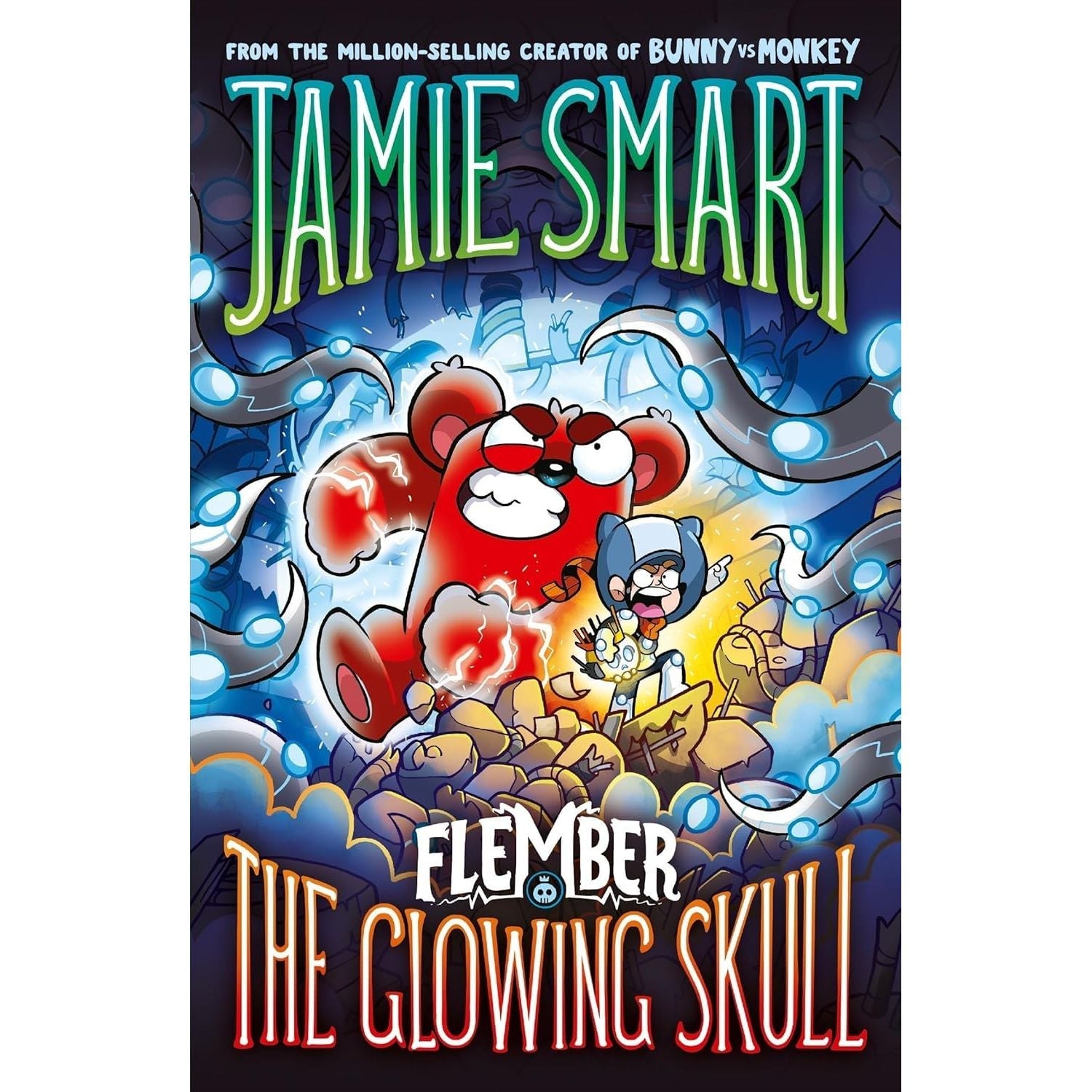 Flember Series 5 Books Collection Set (Books 1-5) by Jamie Smart (The Secret Book, Crystal Caves, Glowing Skull, Power of the Wildening, Golden Heart)