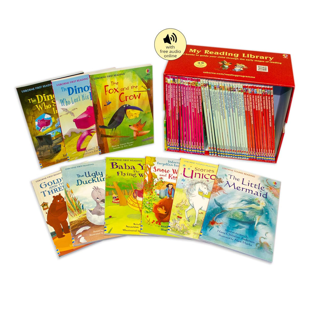 My Reading Library 50 Book Collection Box Set Magic Porridge Pot, King's Pudding, Musicians of Bremen