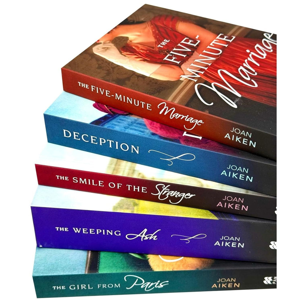 Joan Aiken 5 Books Collection Set(The Five-Minute Marriage ,Deception ,The Smile of the Stranger ,The Weeping Ash & The Girl from Paris)