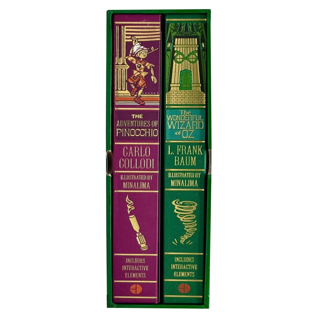 The Wonderful Wizard of Oz By L. Frank Baum & The Adventures of Pinocchio By Carlo Collodi  2 Books  Collection Set