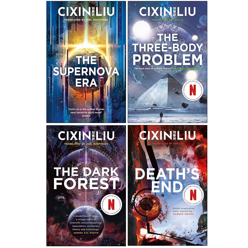 Cixin Liu 4 Books Collection Set (The Supernova Era, The Three-Body Problem, The Dark Forest and Death's End)