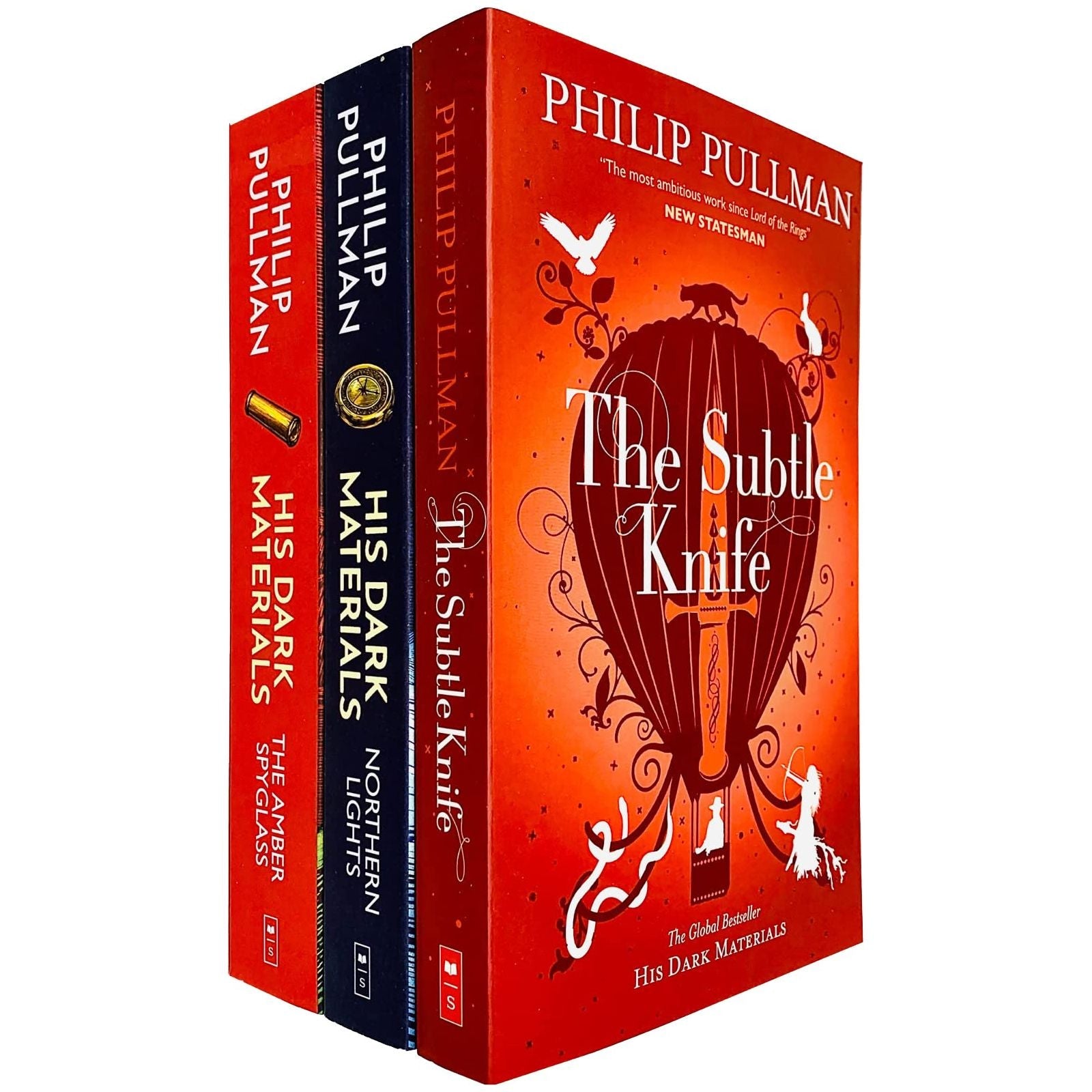 Philip Pullman His Dark Materials Trilogy 3 Books Collection Set (Northern Lights, The Subtle Knife, The Amber Spyglass)