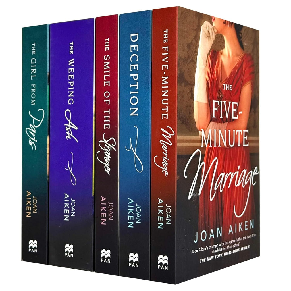 Joan Aiken 5 Books Collection Set(The Five-Minute Marriage ,Deception ,The Smile of the Stranger ,The Weeping Ash & The Girl from Paris)