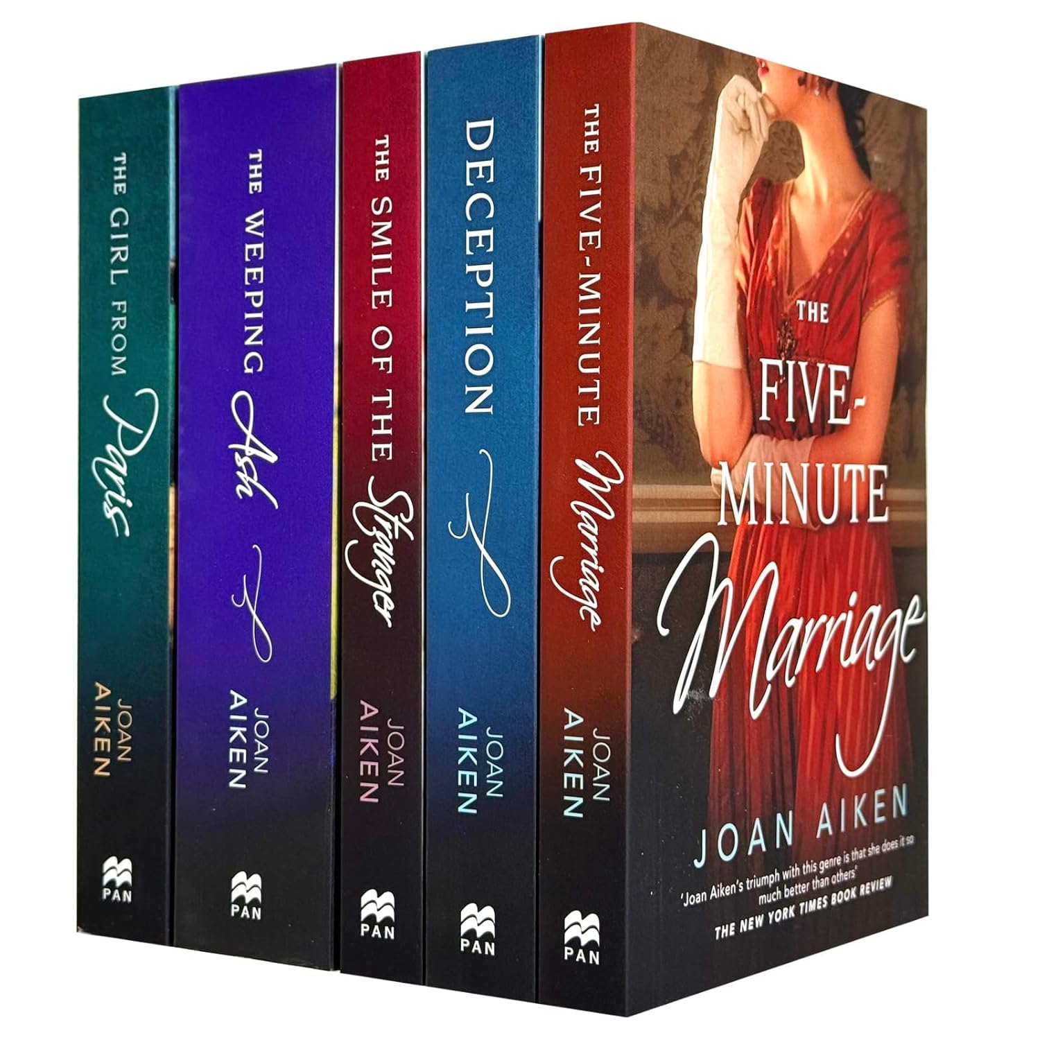 Joan Aiken 5 Books Collection Set(The Five-Minute Marriage ,Deception ,The Smile of the Stranger ,The Weeping Ash & The Girl from Paris)