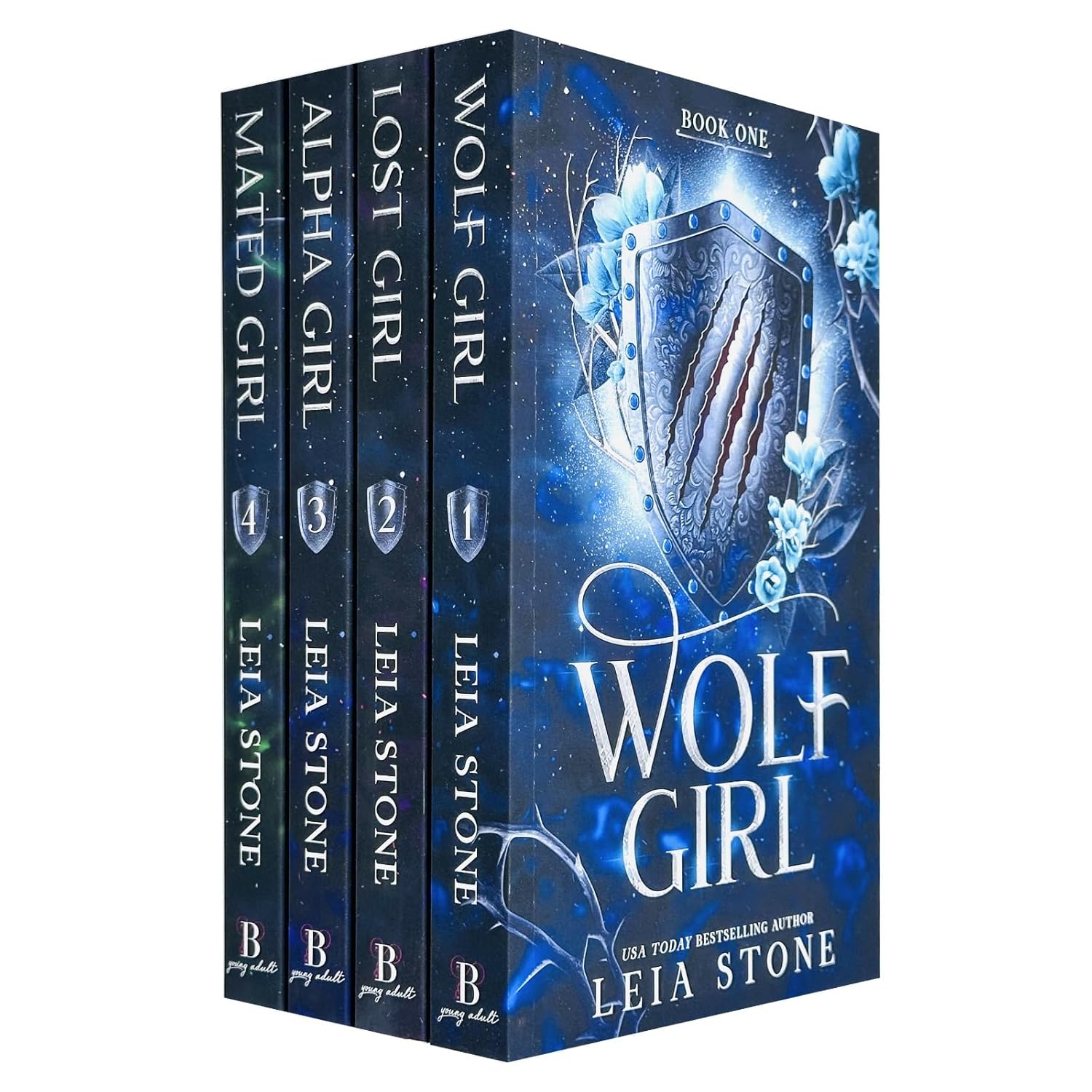 Wolf Girl Series 4 Books Collection Set By Leia Stone (Alpha Girl, Wolf Girl, Lost Girl & Mated Girl)
