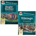 Cgp ks2 history collection (Year 5-6) 2 books set (anglo saxons study book,vikings study)