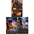 Eagles of the Empire Series 21-23 Collection 3 Books Set By Simon Scarrow (Death to the Emperor, Rebellion and Revenge of Rome)