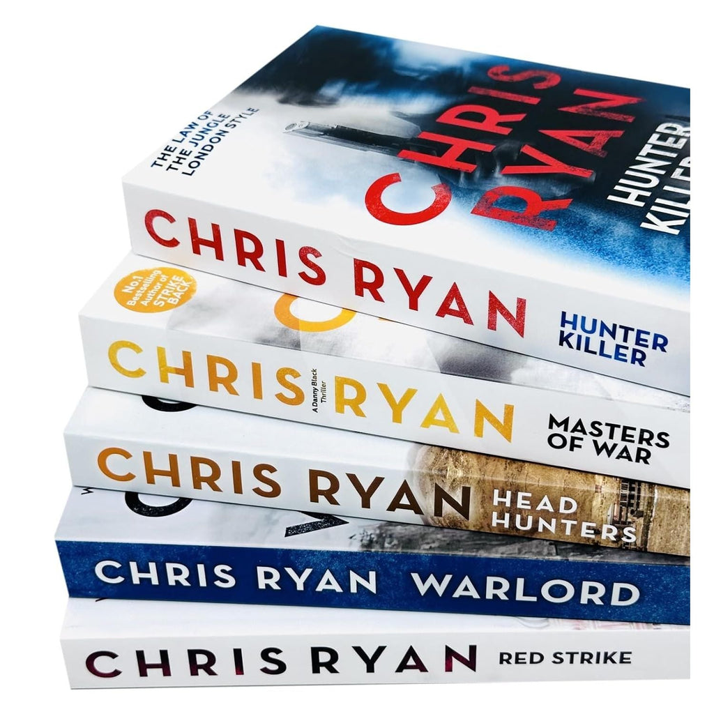 Chris Ryan Collection 5 Books Set (Hunter Killer, Masters of War, Head Hunters, Warlord and Red Strike)